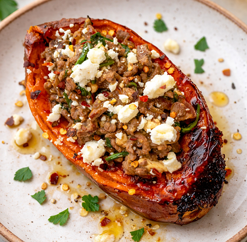 Stuffed sweet potato