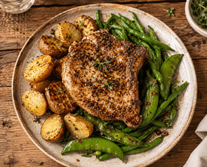 Oven baked pork chops